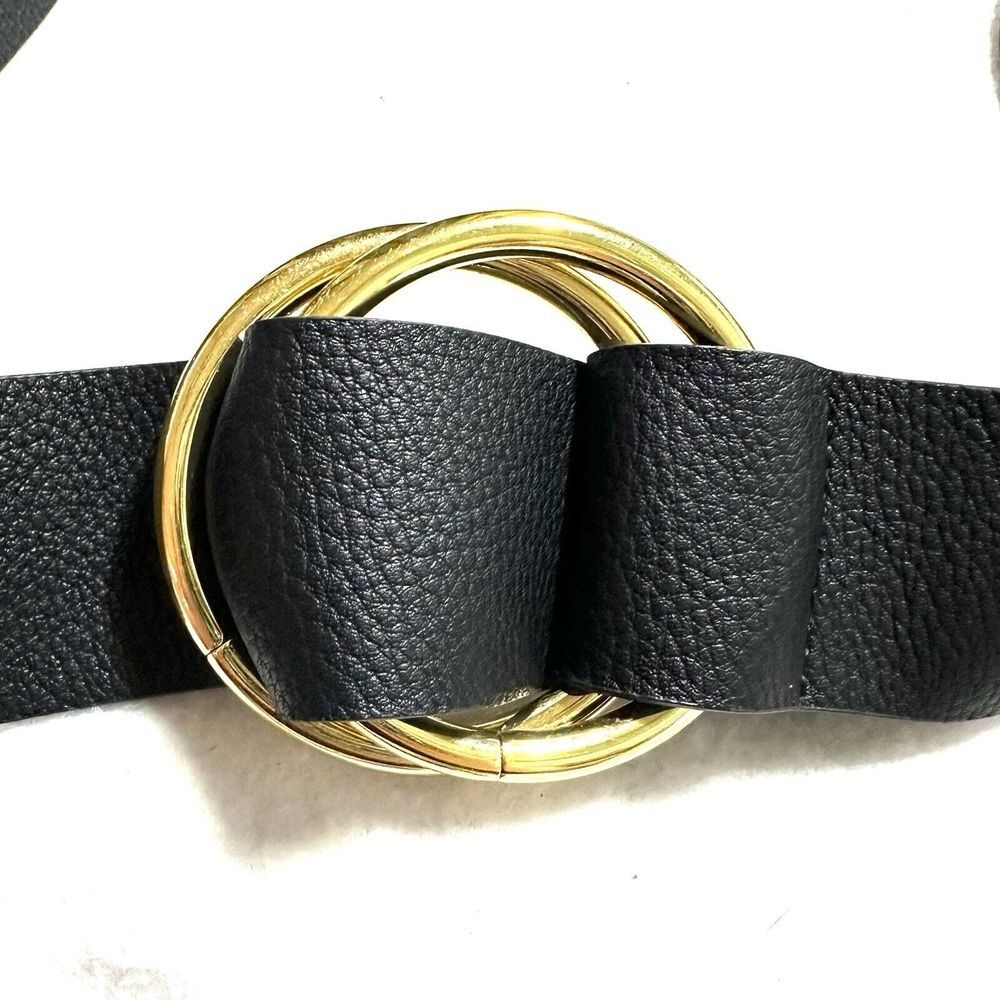 B-Low The Belt S/M Women's Black Pebbled Tumble Vegan Belt Wrap 46.5"